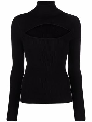Dolce & Gabbana haut en soie mélangée à découpes - Noir