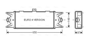 Intercooler, inlaatluchtkoeler IV4045