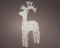 Led rendier 110 cm transparant warm wit