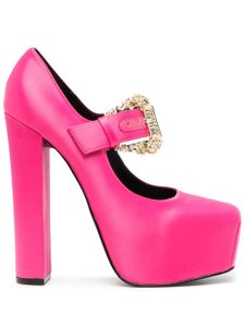 Versace Jeans Couture escarpins satinés Hurley 150 mm à plateforme - Rose