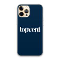 Topvent Navy: iPhone 13 Pro Max Transparant Hoesje