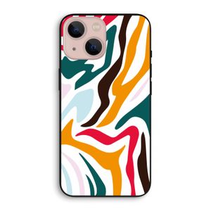Colored Zebra: iPhone 13 mini Biologisch afbreekbaar hoesje