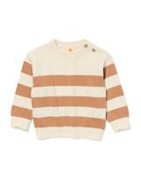 HEMA Baby trui strepen bruin (bruin)