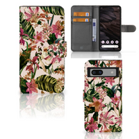 Google Pixel 7A Hoesje Flowers - thumbnail