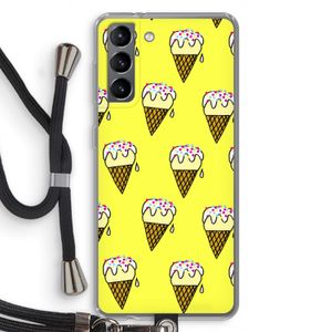 Isjes: Samsung Galaxy S21 Transparant Hoesje met koord