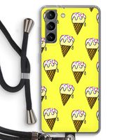 Isjes: Samsung Galaxy S21 Transparant Hoesje met koord