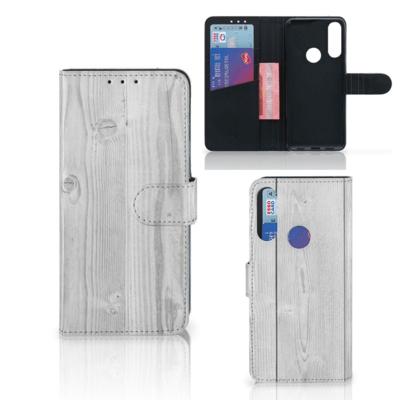 Alcatel 1S 2020 | Book Style Case | White Wood