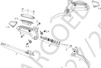 SRAM schijfrem "motive silver" disc brakes hint. motifs silver black
