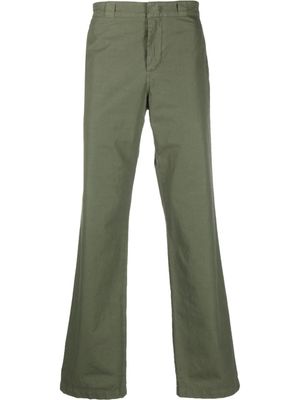ASPESI pantalon en coton à coupe droite - Vert