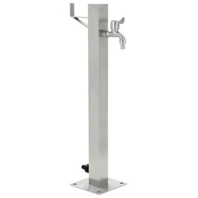 Tuinwaterkolom vierkant 65 cm roestvrij staal