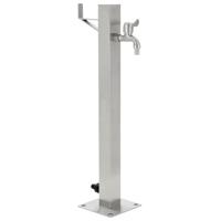 Tuinwaterkolom vierkant 65 cm roestvrij staal