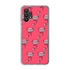 Flamingo: Samsung Galaxy A32 5G Transparant Hoesje