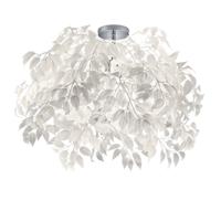 Trio Plafondlamp met blaadjesLeavy 70cm grijswit - R60463001