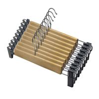 Broeken/rokken kledinghangers - set 9x stuks - hout - 33 cm