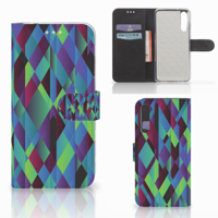 Huawei P20 Pro | Book Case | Abstract Green Blue