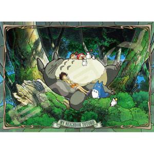 My Neighbor Totoro Jigsaw Puzzle Stained Glass Napping with Totoro (500 pieces)
