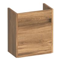 Brauer Adore Wavy Fonteinkast - 40 cm - 1 Deur - Greeploos - Rechtsdraaiend - Honey