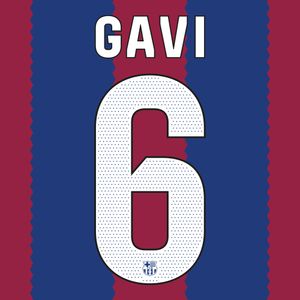 Gavi 6 (Officiële FC Barcelona La Liga Bedrukking 2023-2024)