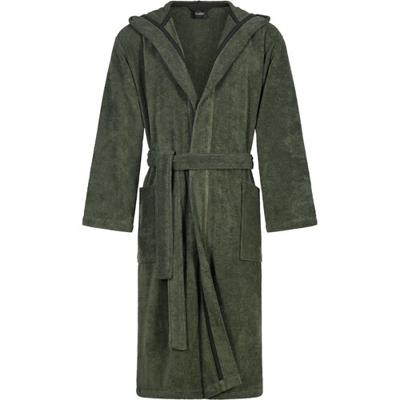 Cawö Cawo Heren Home Badjas met Capuchon Uni 829 XL field