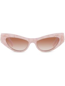 Dolce & Gabbana Eyewear pearlescent butterfly-frame sunglasses - Rose