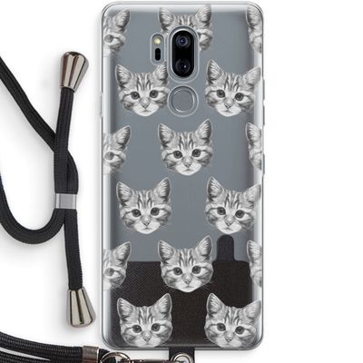 Kitten: LG G7 Thinq Transparant Hoesje met koord