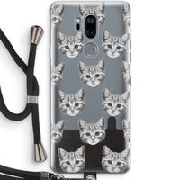 Kitten: LG G7 Thinq Transparant Hoesje met koord