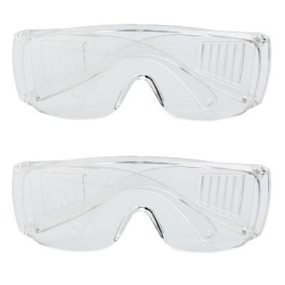 Veiligheidsbril/vuurwerkbril - 2x - kunststof - transparant - beschermbril voor volwassenen