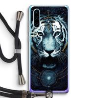 Darkness Tiger: Huawei P30 Transparant Hoesje met koord