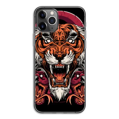 Tiger and Rattlesnakes: iPhone 11 Pro Transparant Hoesje