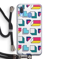 8-bit N°7: Samsung Galaxy A40 Transparant Hoesje met koord