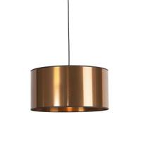 QAZQA Design hanglamp zwart met koperen kap 50 cm - Pendel