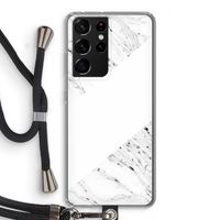 Biggest stripe: Samsung Galaxy S21 Ultra Transparant Hoesje met koord