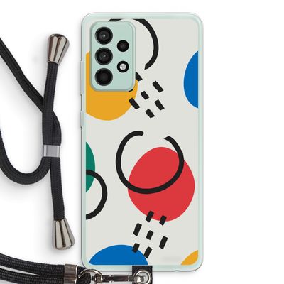 Illustratieve pop 3: Samsung Galaxy A52s 5G Transparant Hoesje met koord