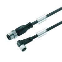 Weidmüller 9456670150 Sensor/actuator connector, geassembleerd M12 Aantal polen (sensoren): 4 Stekker, recht, Bus, haaks 1.50 m 1 stuk(s)