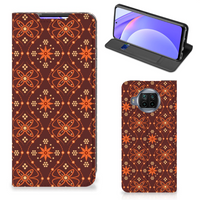 Xiaomi Mi 10T Lite Hoesje met Magneet Batik Brown