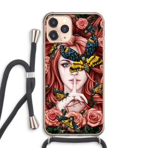 Lady Moth: iPhone 11 Pro Max Transparant Hoesje met koord