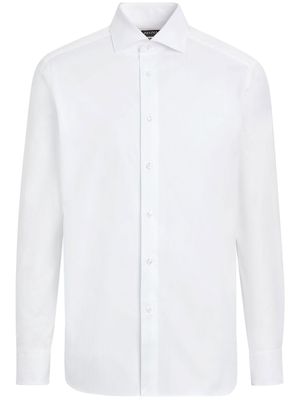 Zegna chemise à coupe cintrée - Blanc