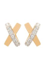 Nina Ricci boucles d'oreilles serties de cristaux (années 1980)