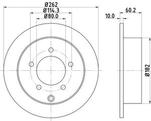 Remschijf Gecoat 55274PRO 8DD355119181