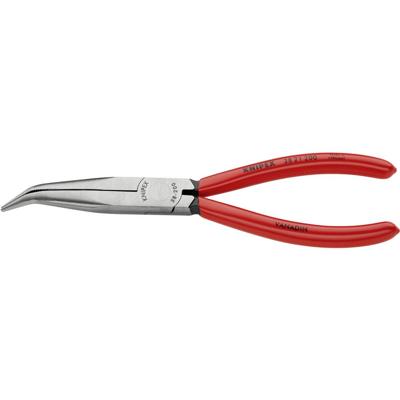 Knipex 38 21 200 Platte rondbektang Elektronica en fijnmechanica 40° gebogen Vanadium elektrostaal 200 mm