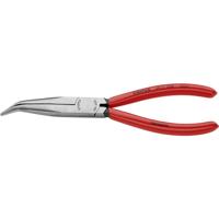 Knipex 38 21 200 Platte rondbektang Elektronica en fijnmechanica 40° gebogen Vanadium elektrostaal 200 mm