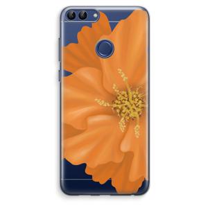 Orange Ellila flower: Huawei P Smart (2018) Transparant Hoesje