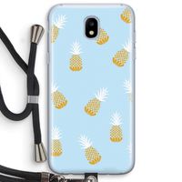 Ananasjes: Samsung Galaxy J5 (2017) Transparant Hoesje met koord