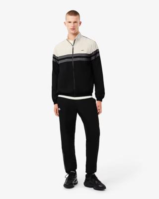 Lacoste Sport Trainingspak Heren Zwart/Wit/Blauw - Maat XXL - Kleur: WitZwartBlauw | Soccerfanshop