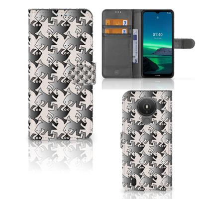 Nokia 1.4 | Telefoonhoesje | Met pasjeshouder | Salamander Grey