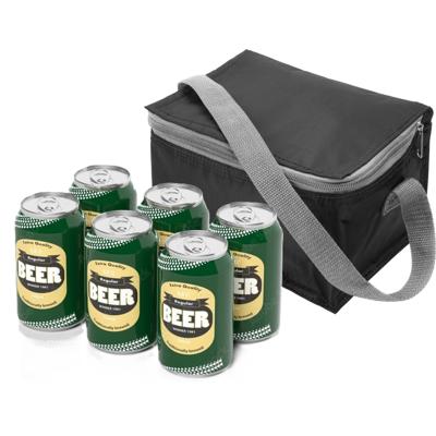 Mini Koeltas - compact - zwart - 21 x 15 x 13 cm - draagriem