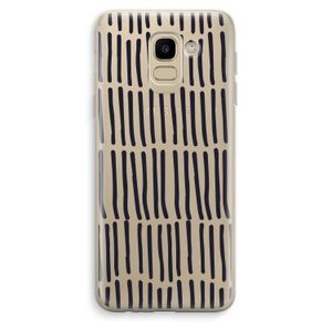 Moroccan stripes: Samsung Galaxy J6 (2018) Transparant Hoesje