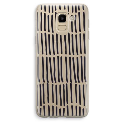 Moroccan stripes: Samsung Galaxy J6 (2018) Transparant Hoesje