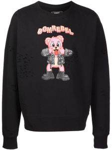 DOMREBEL sweat Punk Bear - Noir