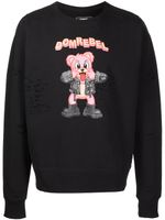 DOMREBEL sweat Punk Bear - Noir